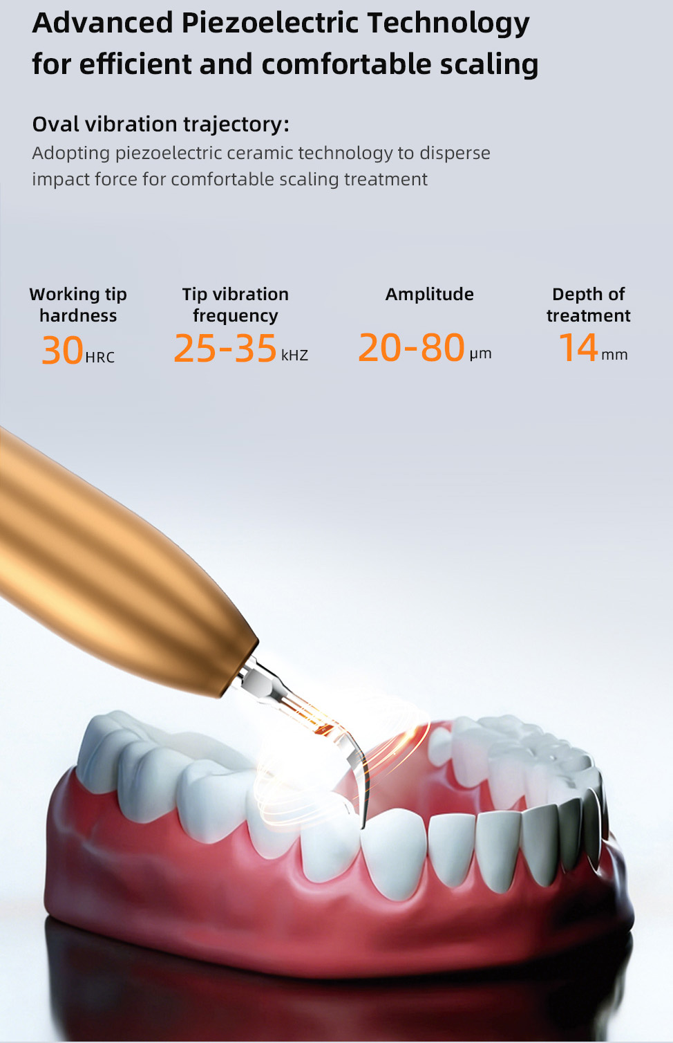 Pluspower&reg; PUWA Vanta Dental Ultrasonic Scaler with LED Handpiece & Water Supply Touchscreen
